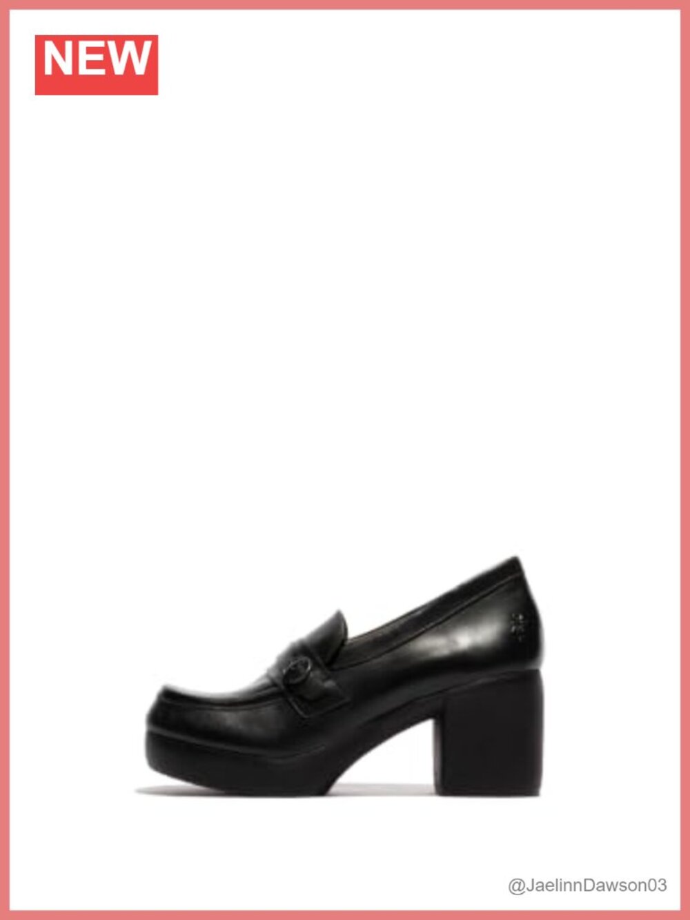Leather Loafers Women Slip-On Comfort Block Heel Low Top